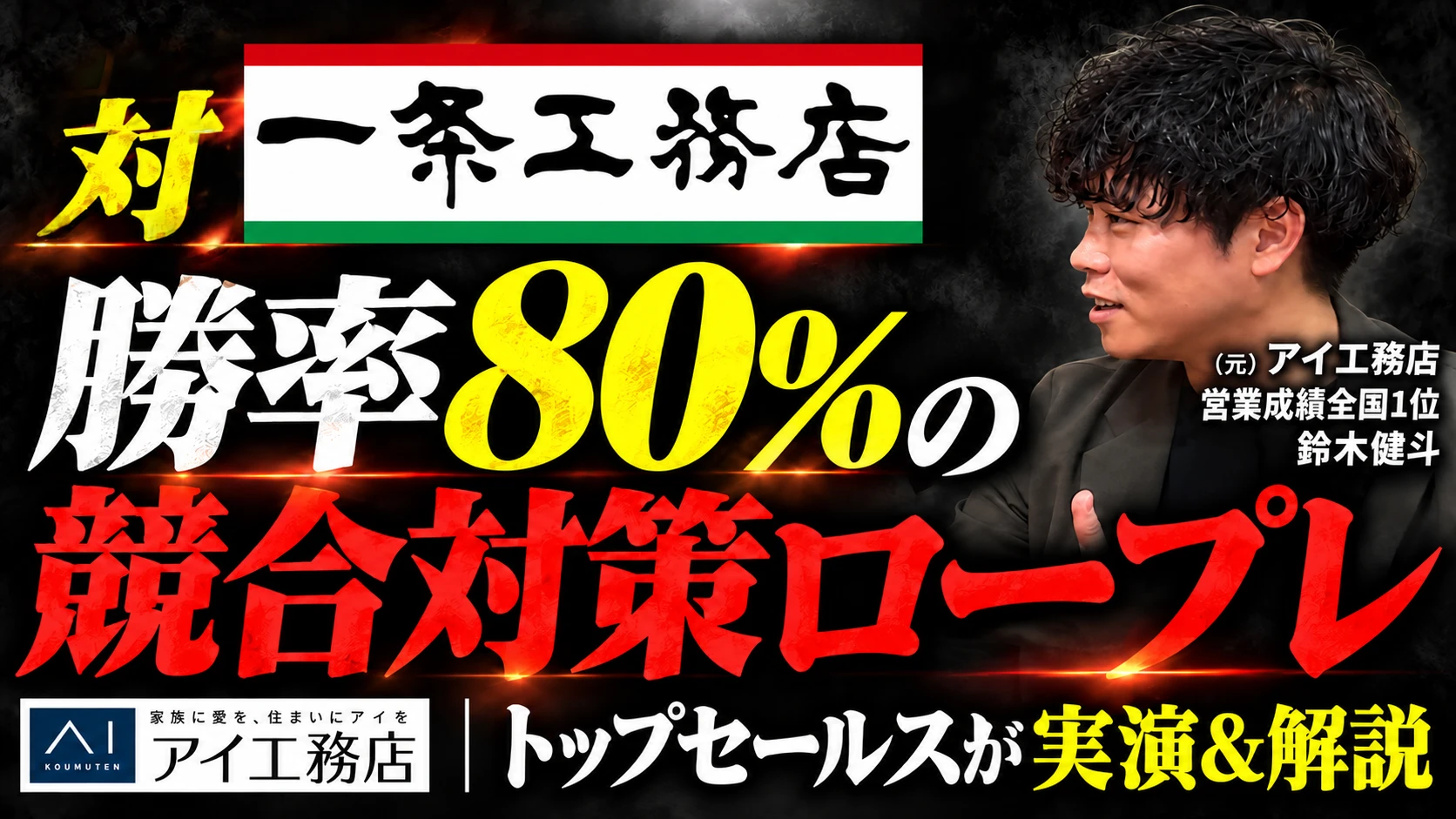 対一条工務店 競合対策ロープレ トップセールスが実演＆解説